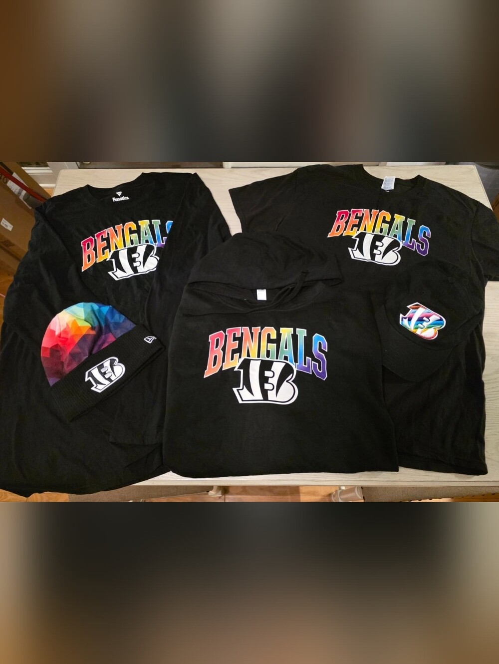 Mens Cincinnati Bengals Clothing Lot Of 5 Items. Sixe XL